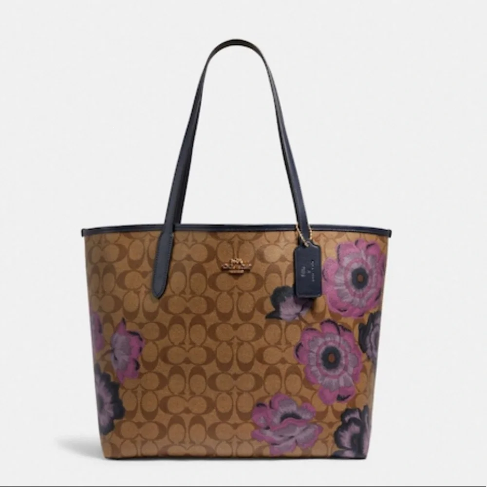 New Coach kaffe large tote - Picture 1 of 5
